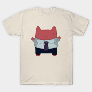 Cute japanese office cat T-Shirt